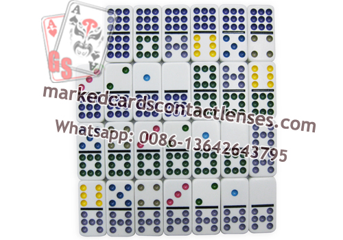 Doppelte 9 unsichtbare Tinte markierte Dominosteine