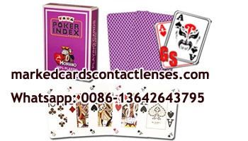 Poker Index markierte spielkarten