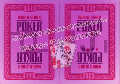 Markierte Pokerkarten für WSOP